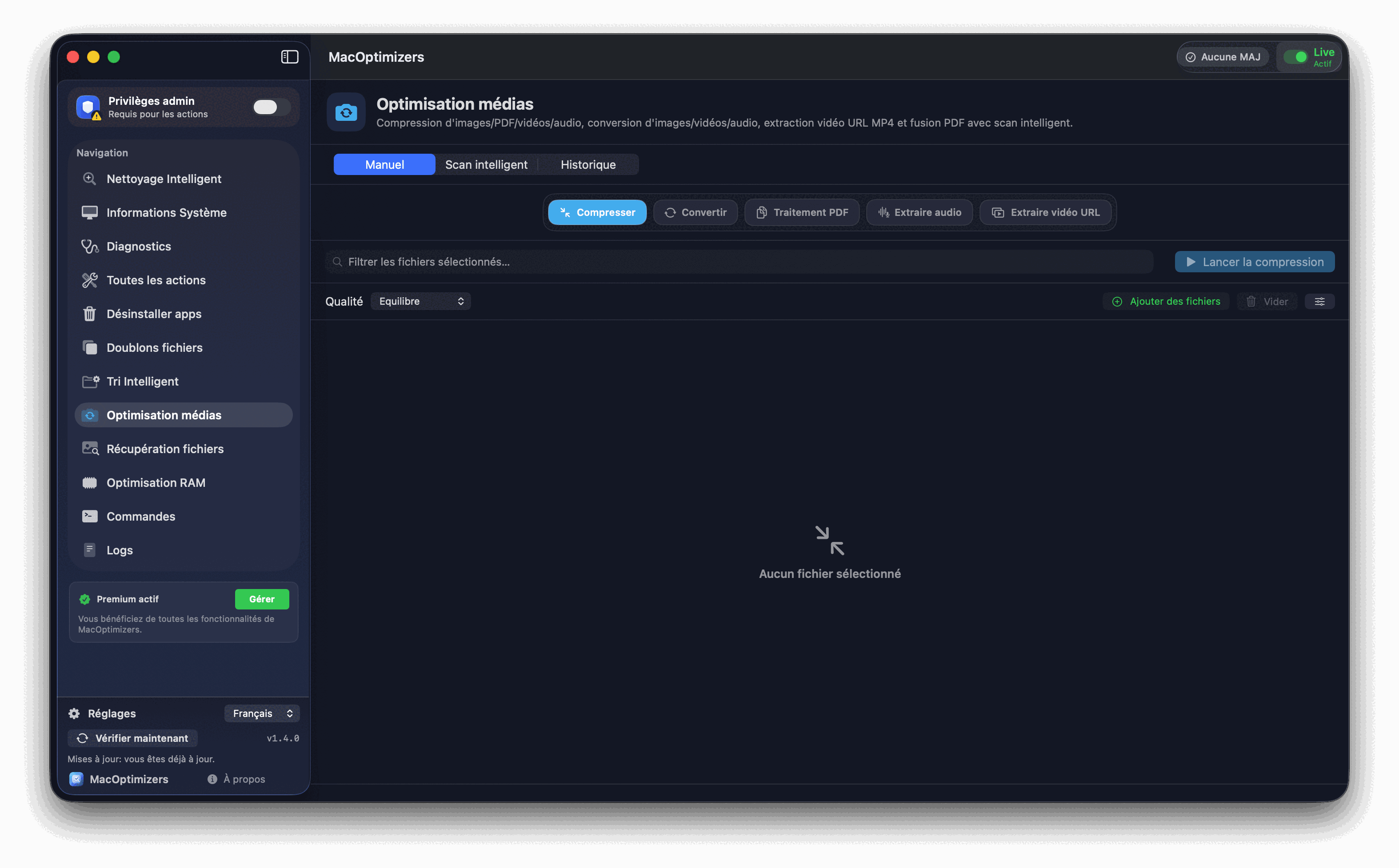 Optimisation Médias - compression vidéo et réduction de poids